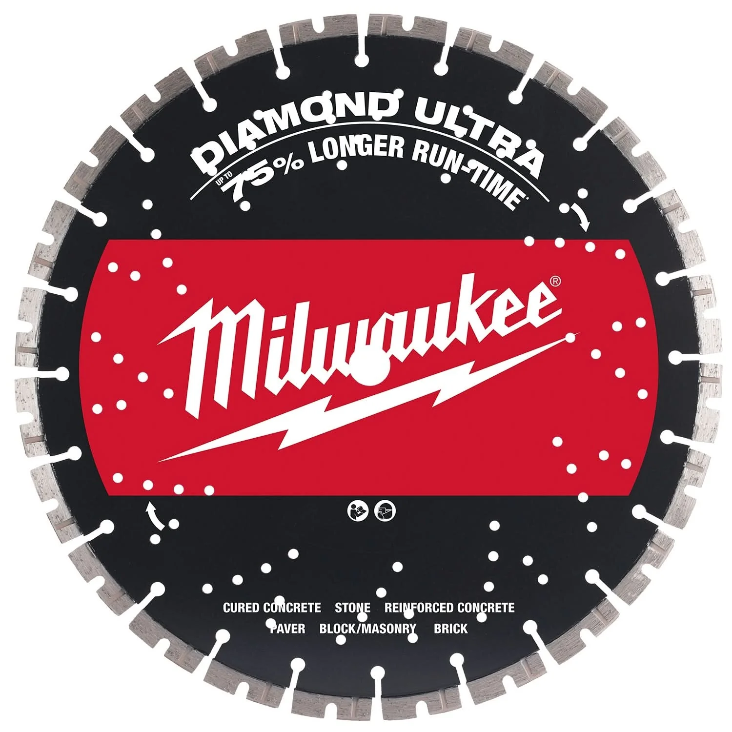 Milwaukee 49-93-7535 12" DIAMOND ULTRA Segmented Turbo, General Purpose Diamond Blade - Image 1