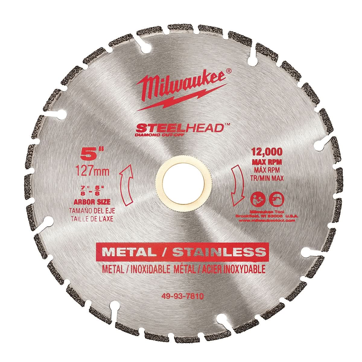 Milwaukee 49-93-7810 5″ SteelHead Diamond Cut-Off