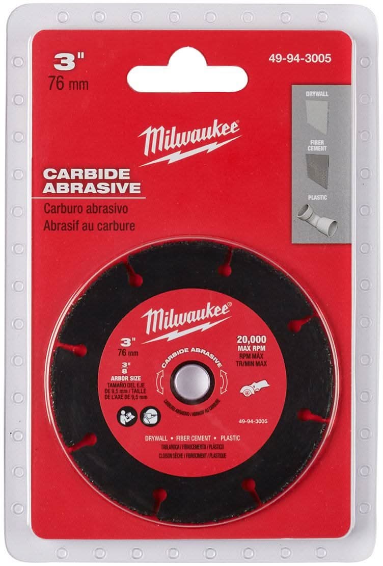 Milwaukee 49-94-3005 3" Carbide Abrasive Blade - Image 2