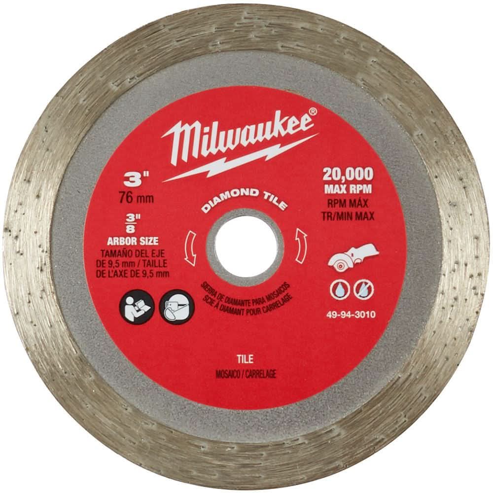 Milwaukee 49-94-3010 3″ Diamond Tile Blade