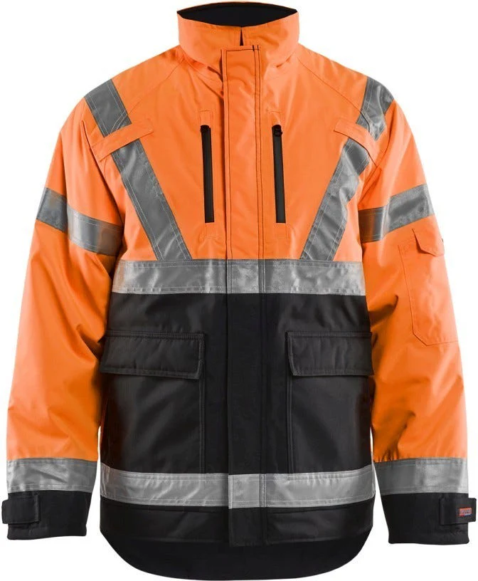 Blaklader 49271977 Hi-Vis Winter Jacket, High-Visibility Orange / Black - Image 1