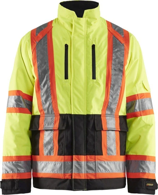 Blaklader 49281977 Hi-Vis Winter Jacket, High-Visibility Yellow / Black - Image 1