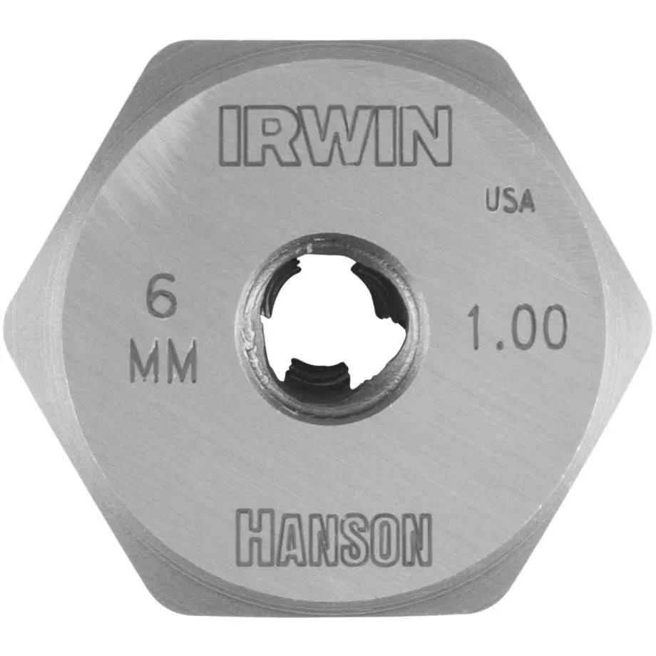 Irwin 4935040 HANSON Self-Aligning Metric Die HCS 6mm - 1 - Image 1