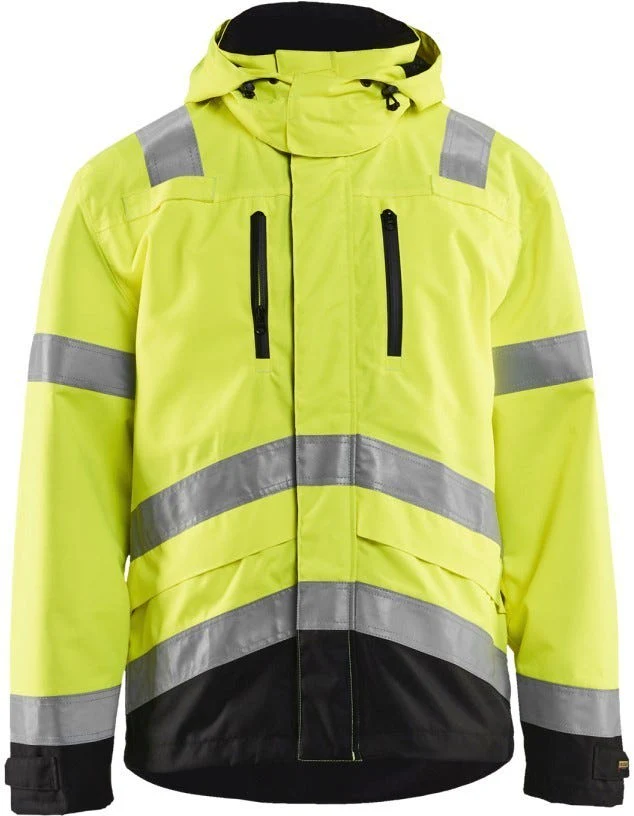 Blaklader 49371977 Hi-Vis Shell Jacket, High-Visibility Yellow / Black - Image 1