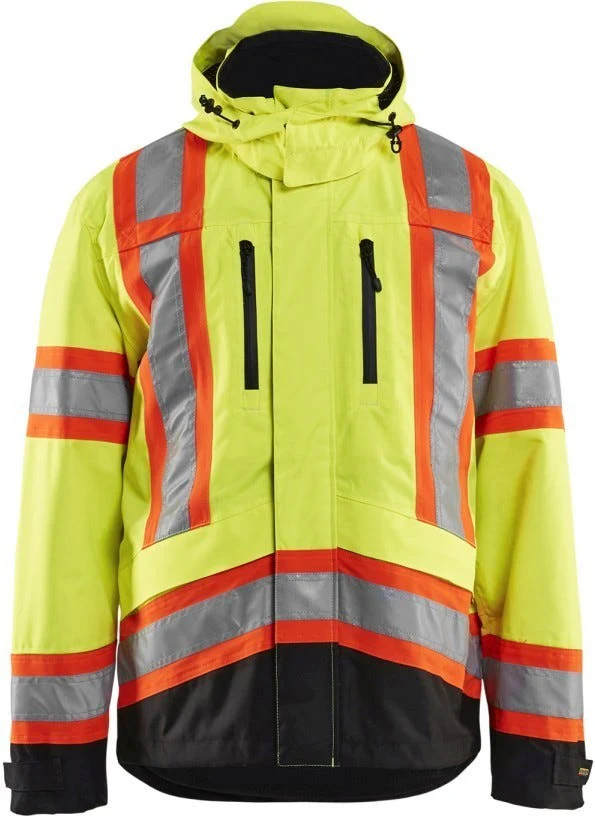 Blaklader 49381977 Hi-Vis Shell Jacket, High-Visibility Yellow / Black - Image 1