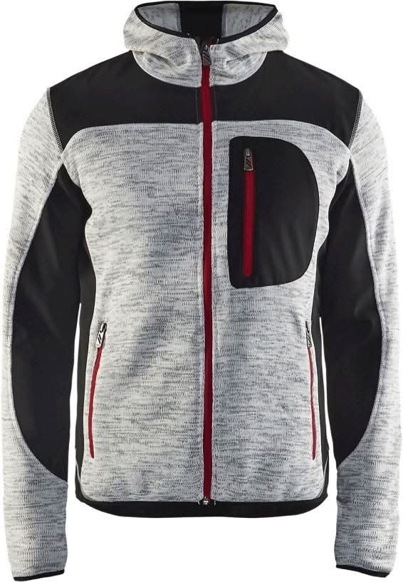 Blaklader 49402117 Knitted Jacket, Grey Melange / Black - Image 1