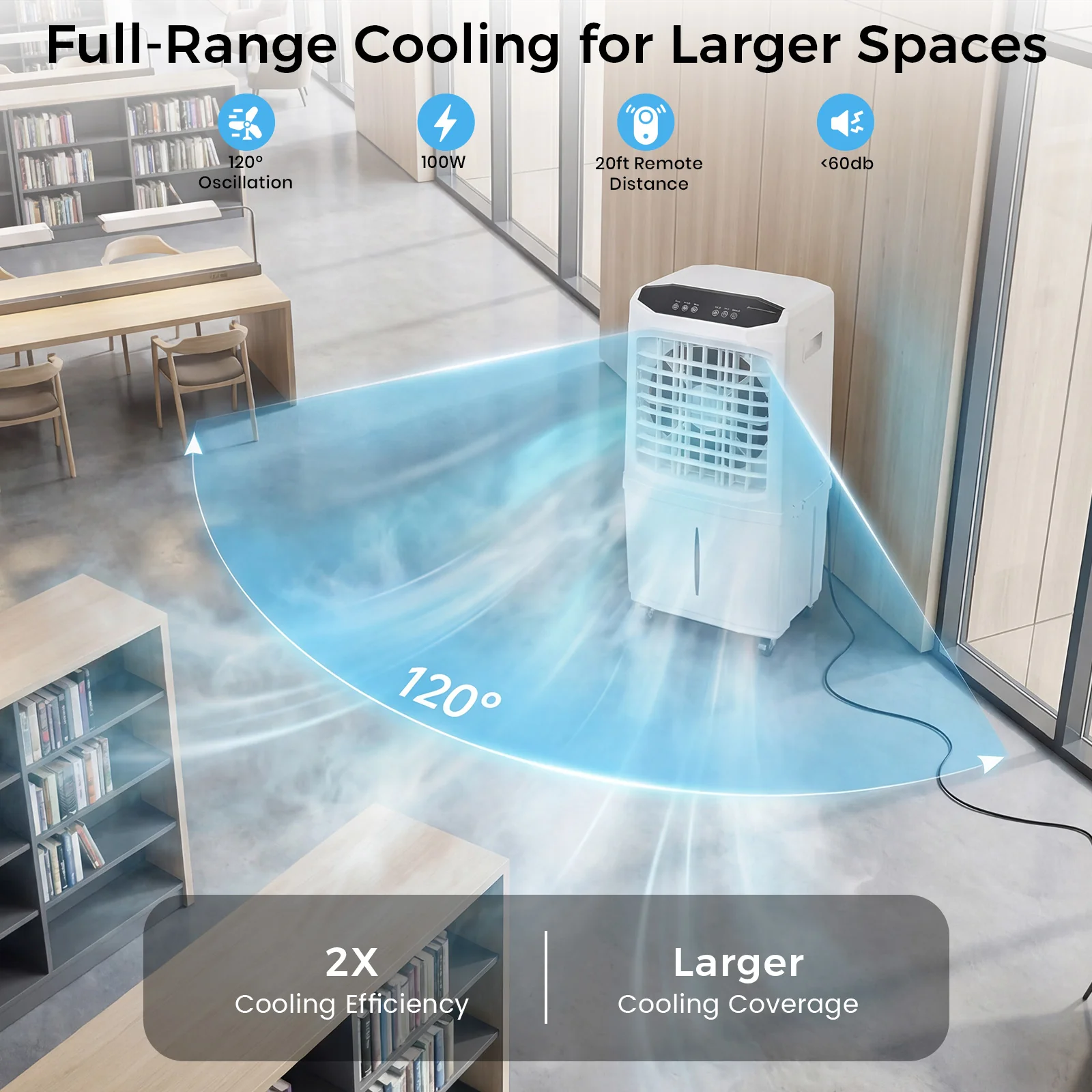 Advwin 3300 CFM Evaporative Swamp Cooler - Image 3