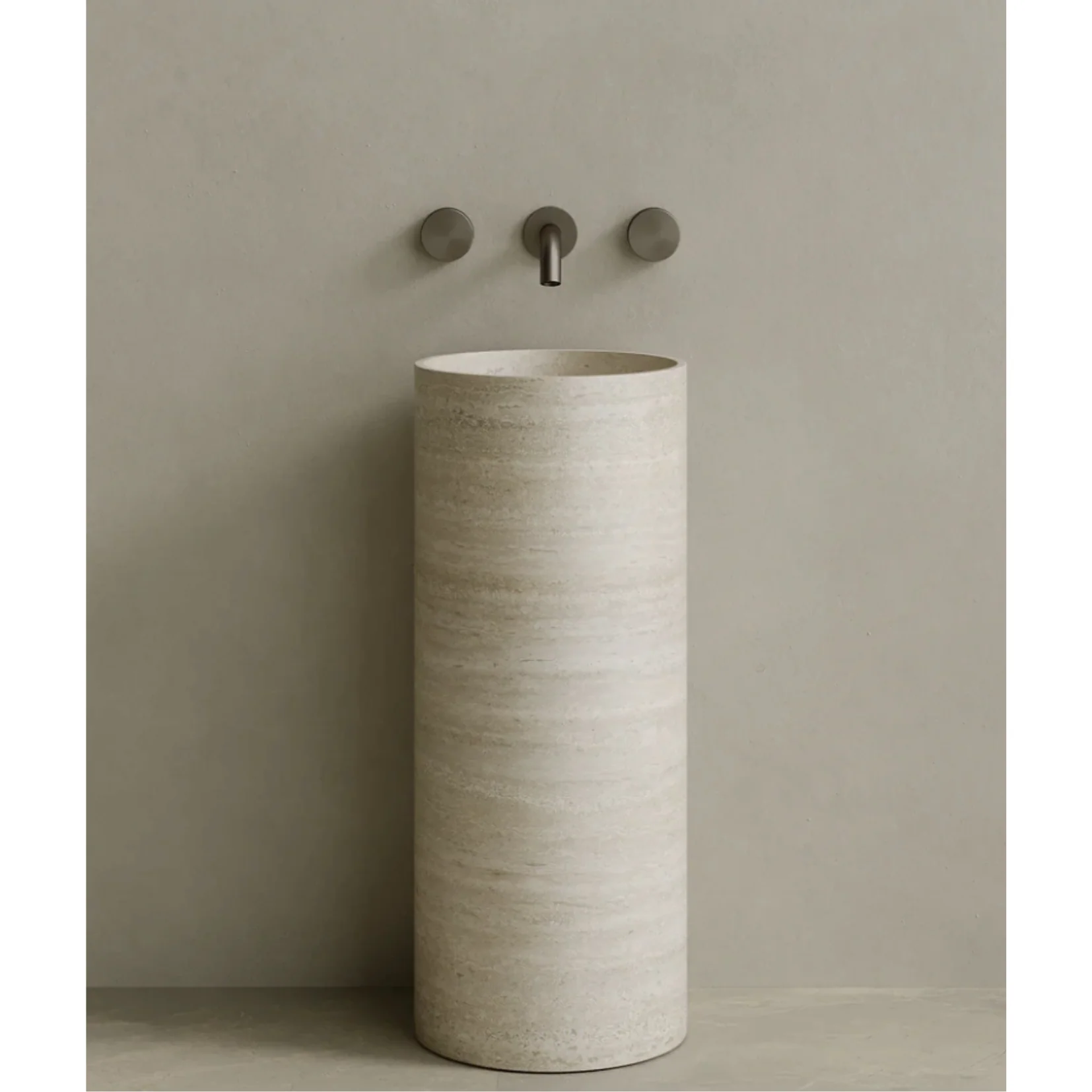ELEMENTO BATH | COLVA STONE PEDESTAL SINK | $3,313.20 - $6,894.80 - Image 2