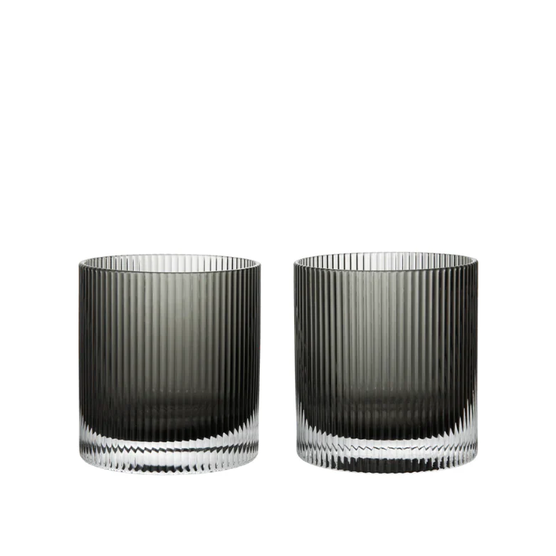 FERM LIVING | RIPPLE TUMBLER GLASSES SET OF 2 | .00