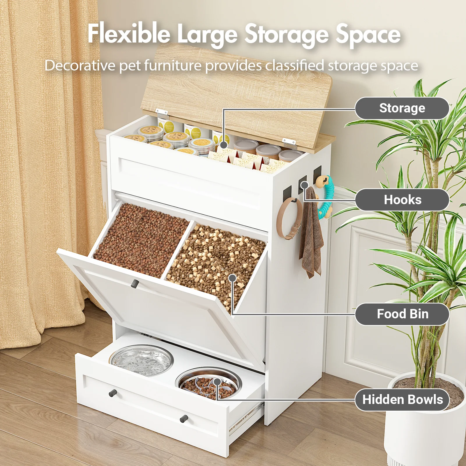 Advwin All-in-One Pet Feeding Cabinet - Image 3