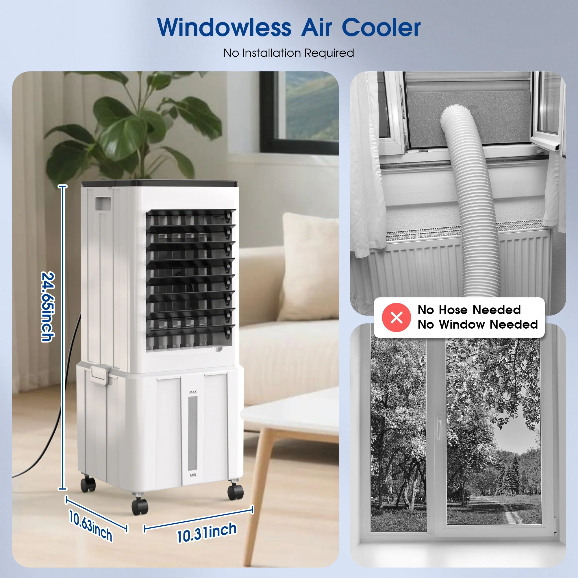 Advwin Windowless Portable Air Cooler Fan - Image 3