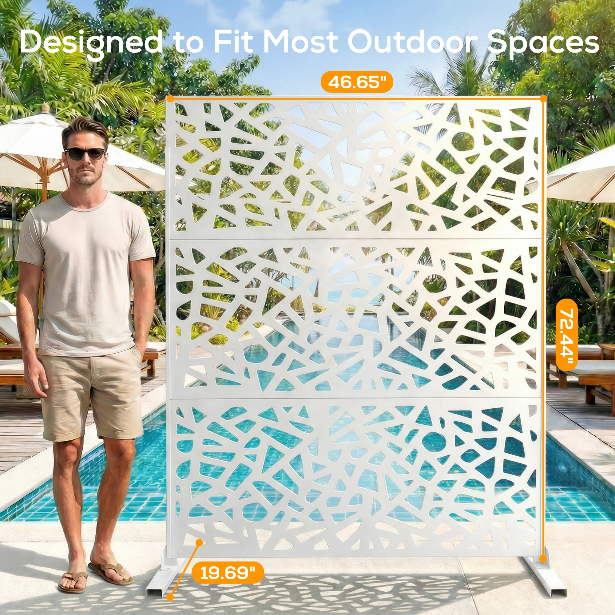 Advwin Freestanding Room/Garden Divider with Stand - Image 3