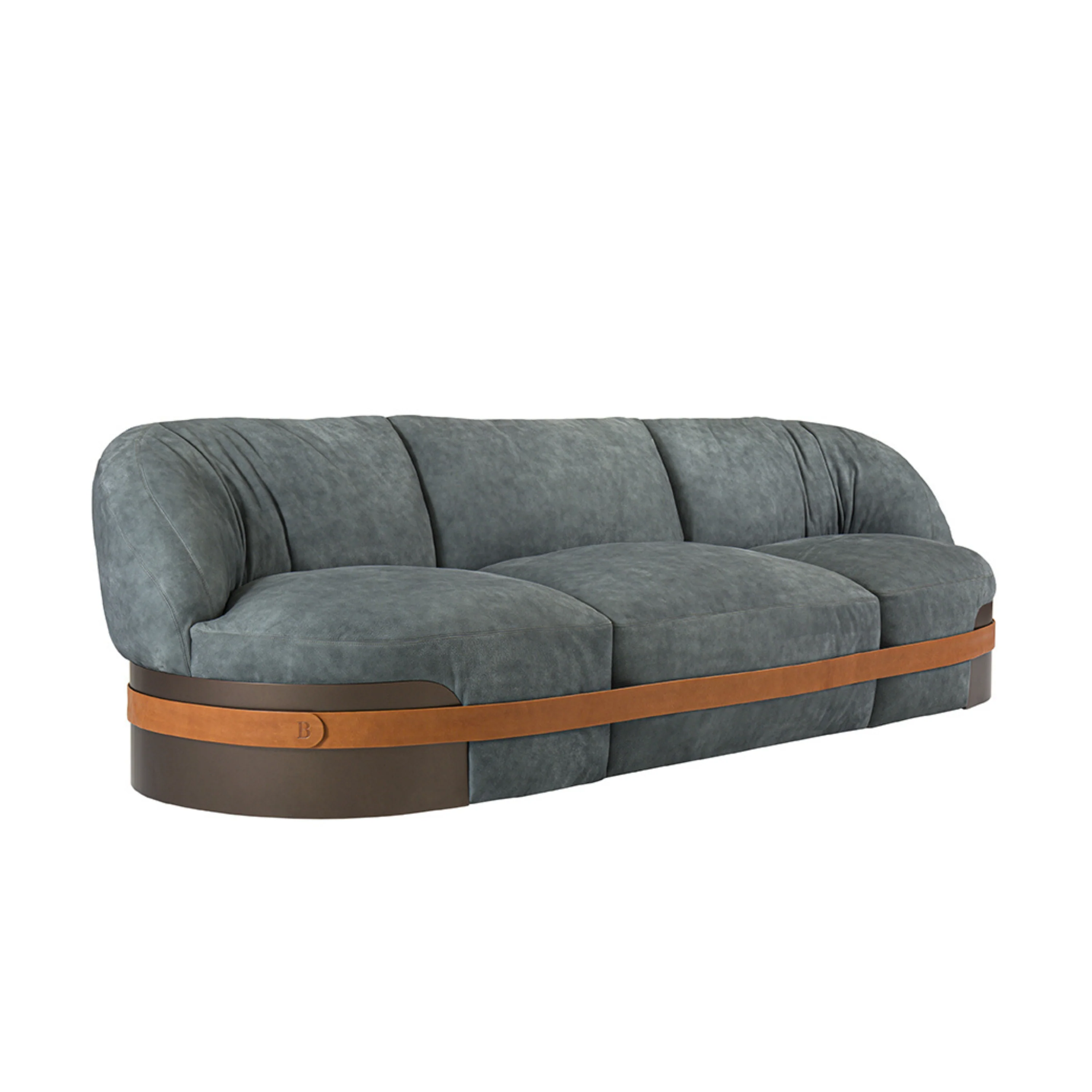 BELT LEATHER 3 SEATER SOFA | ,750.00