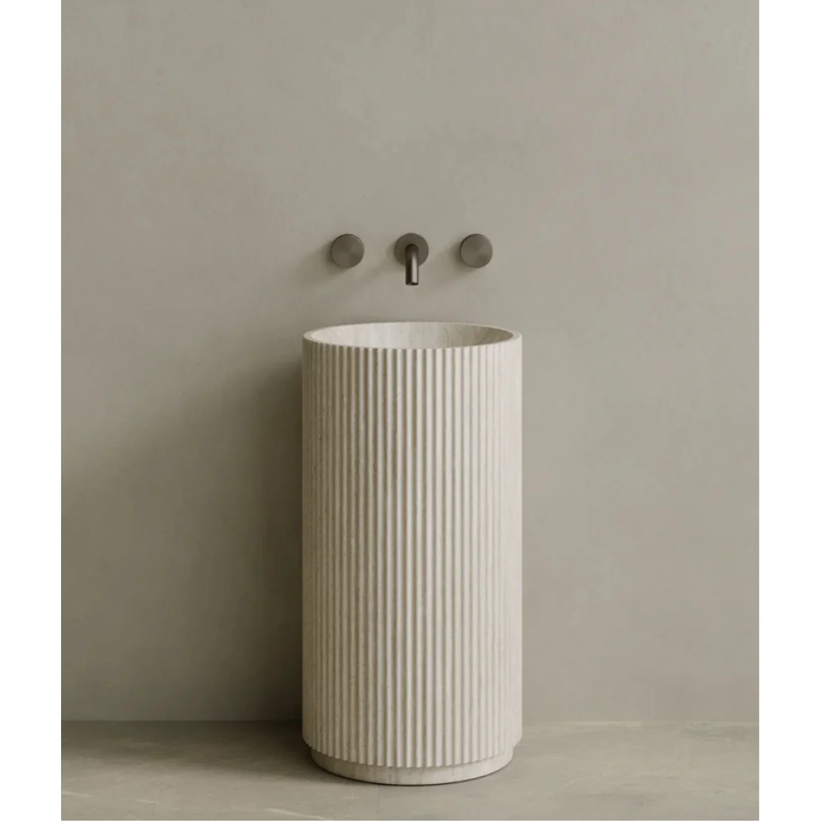 ELEMENTO BATH | RIVIO STONE PEDESTAL SINK | $6,394.30 - $11,990.00 - Image 2