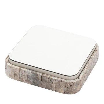 GIOBAGNARA | GIZA LEATHER & MARBLE SQUARE BOX #10 | $855.00 - Image 1