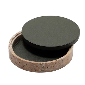 GIOBAGNARA | GIZA LEATHER & MARBLE ROUND BOX #12 | $855.00 - Image 2
