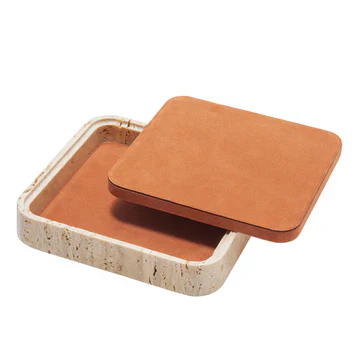 GIOBAGNARA | GIZA LEATHER & MARBLE SQUARE BOX #7 | $855.00 - Image 2
