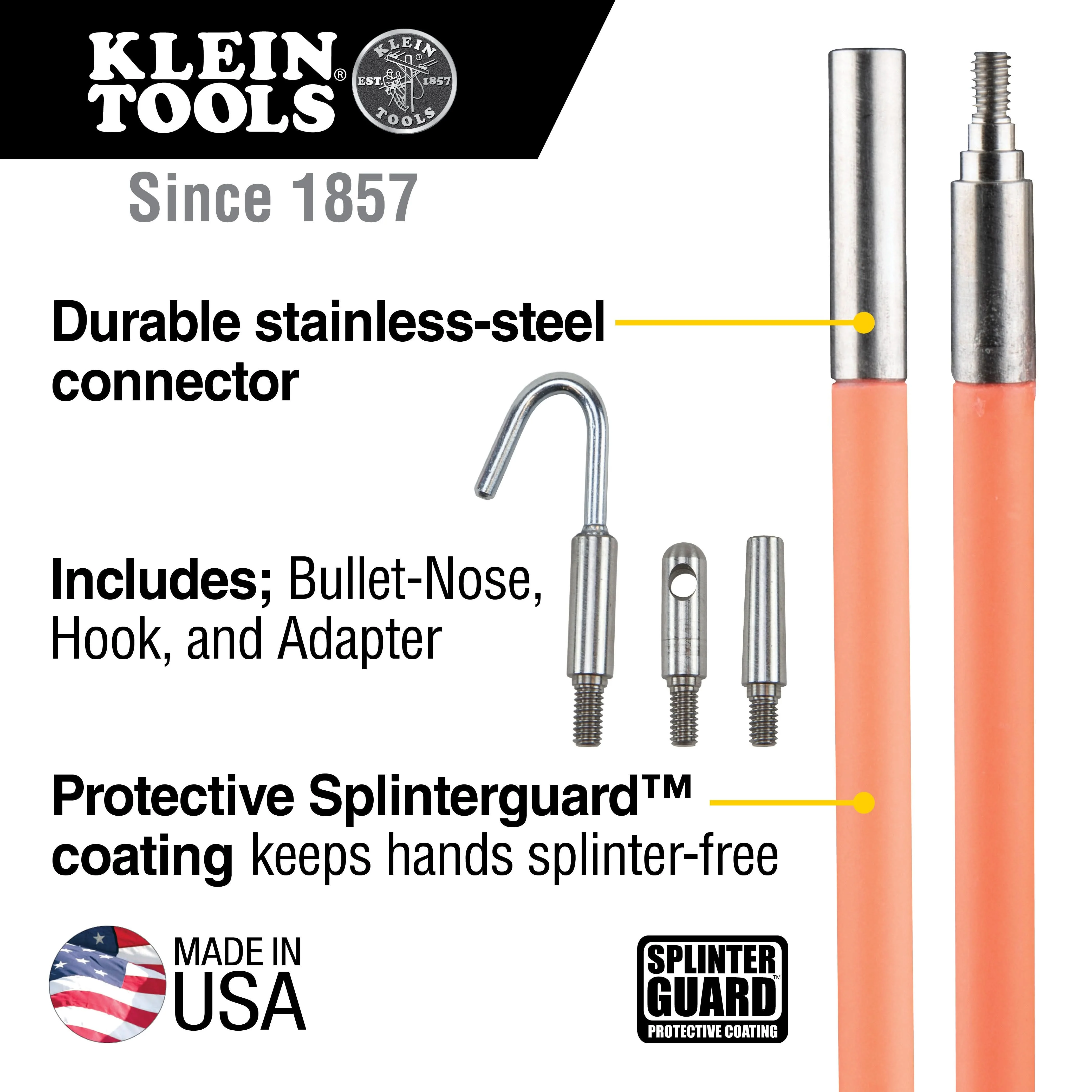 Klein Tools 50103 Lo-Flex Glow Fish Rod, 10-Foot - Image 2