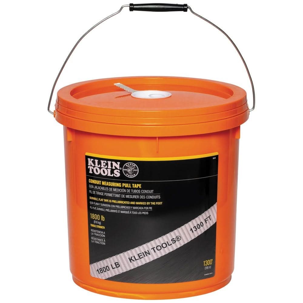 Klein Tools 50131 Conduit Measuring Pull Tape, 1800-Pound x 1300-Foot - Image 1