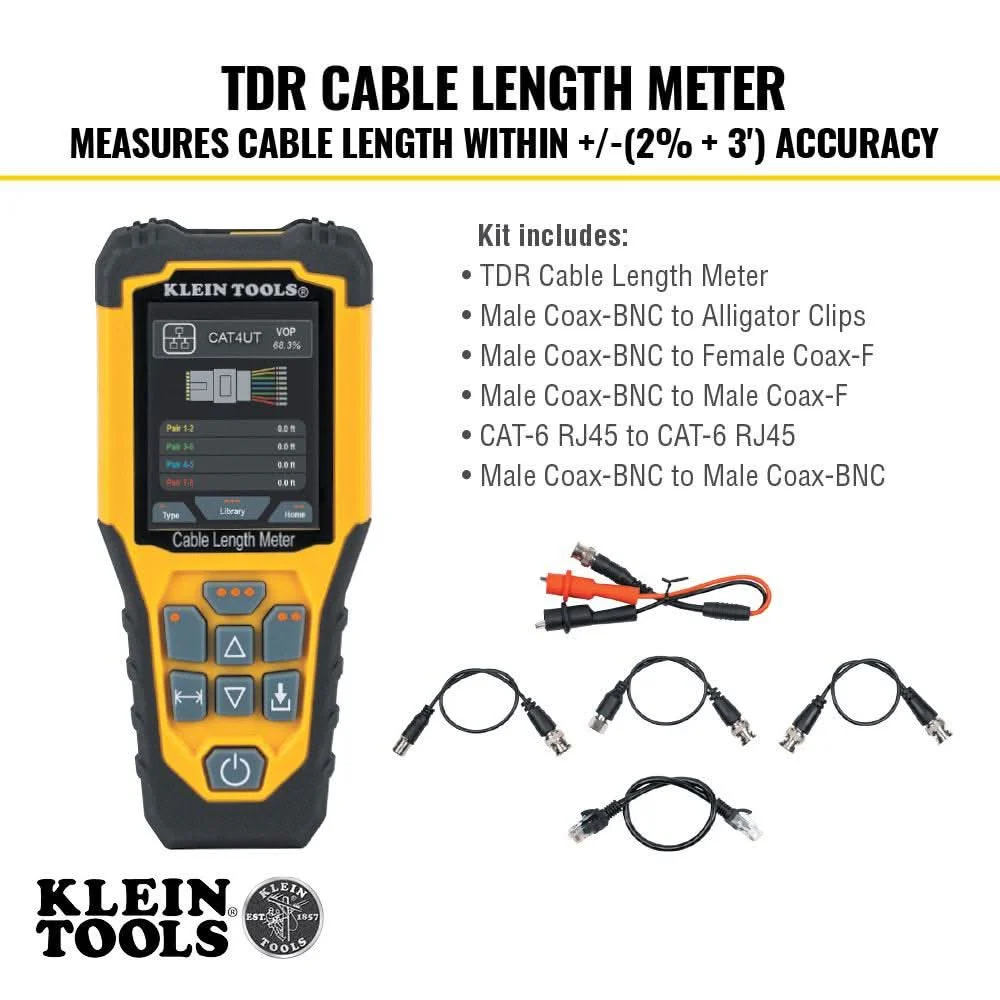 Klein Tools 501915 TDR Cable Length Meter - Image 3