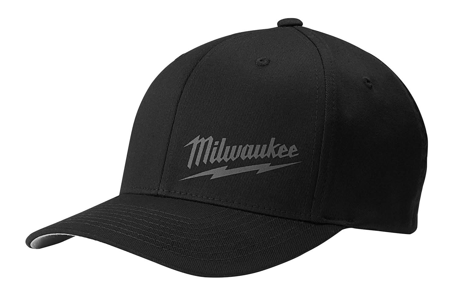 Milwaukee PROMO 504B Black Flexible Stretch-Fit Hat, S/M (PROMO)