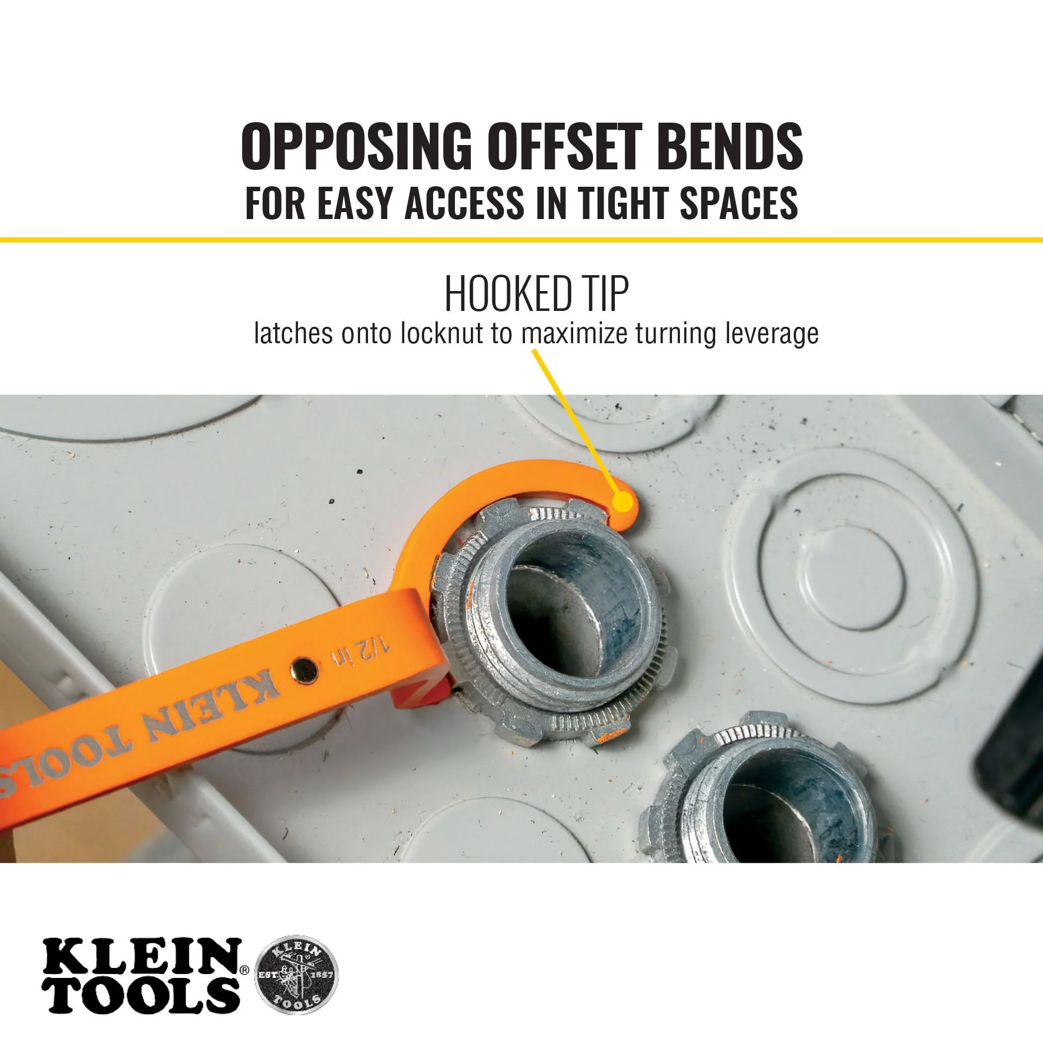 Klein Tools 50900R Locknut Wrench Set - Image 3
