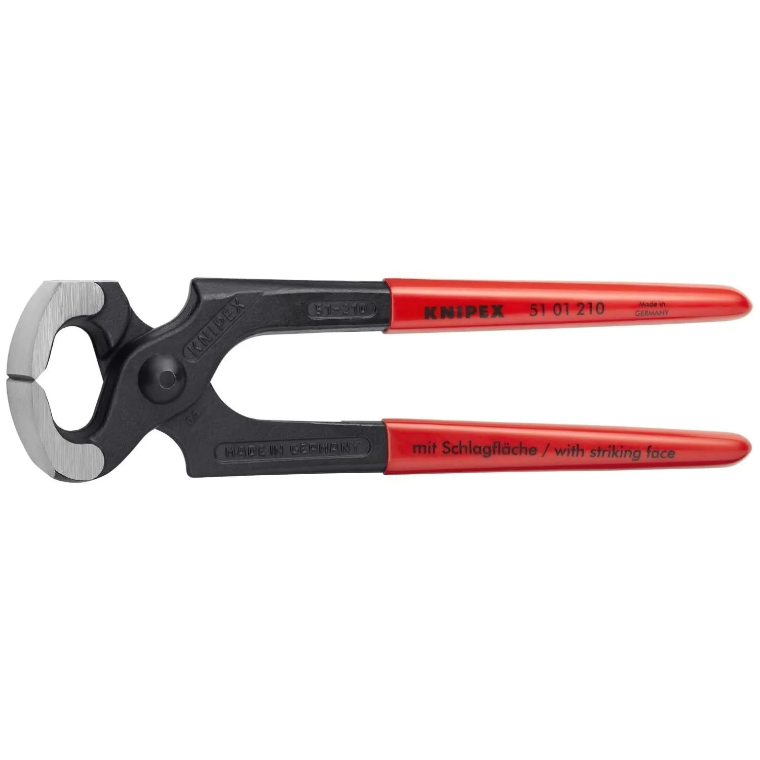 Knipex 51 01 210 Carpenters' End Cutting Pliers-Hammer Head Style - Image 1