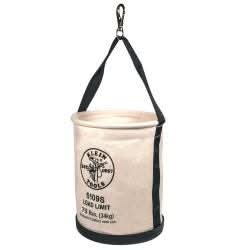 Klein Tools 5109S Canvas Bucket, Straight Wall with Swivel Snap, 12-Inch - Image 2