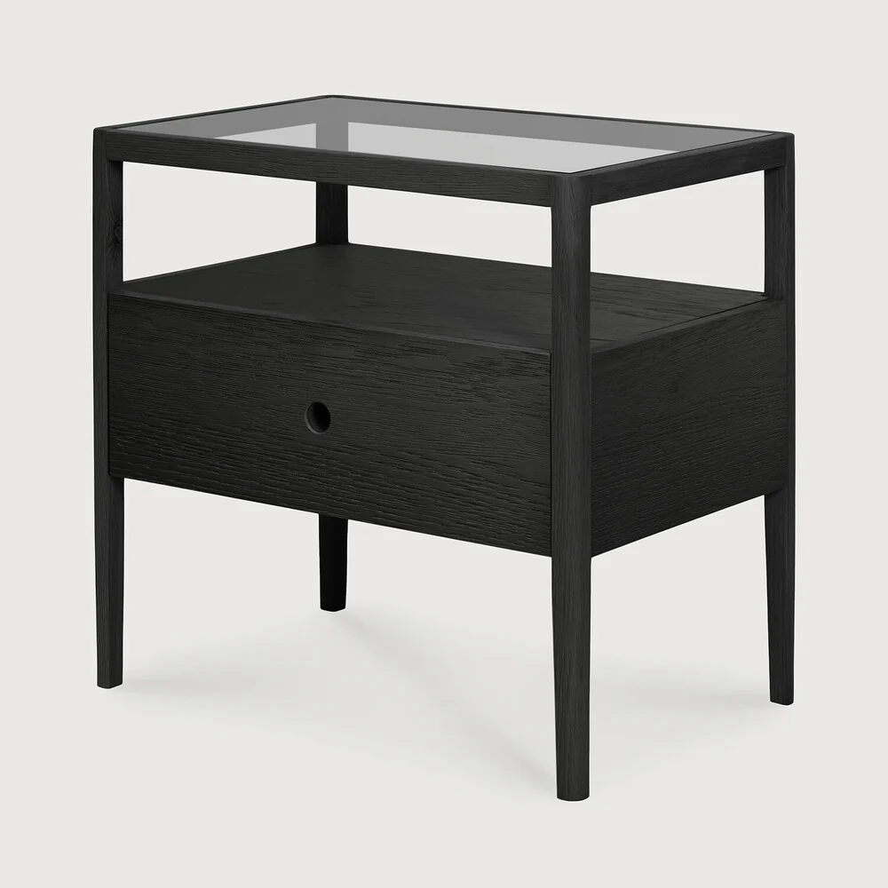 ETHNICRAFT SPINDLE BEDSIDE TABLE - OAK BLACK | $999.00 - Image 2