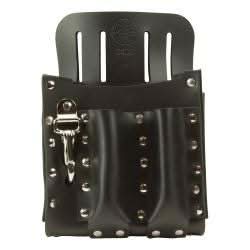 Klein Tools 5126 Leather Tool Pouch with Knife Snap, 5-Pocket - Image 2
