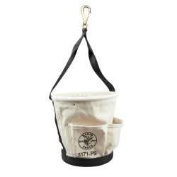 Klein Tools 5171PS Heavy-Duty Tapered Wall Bucket 4 Pockets - Image 2