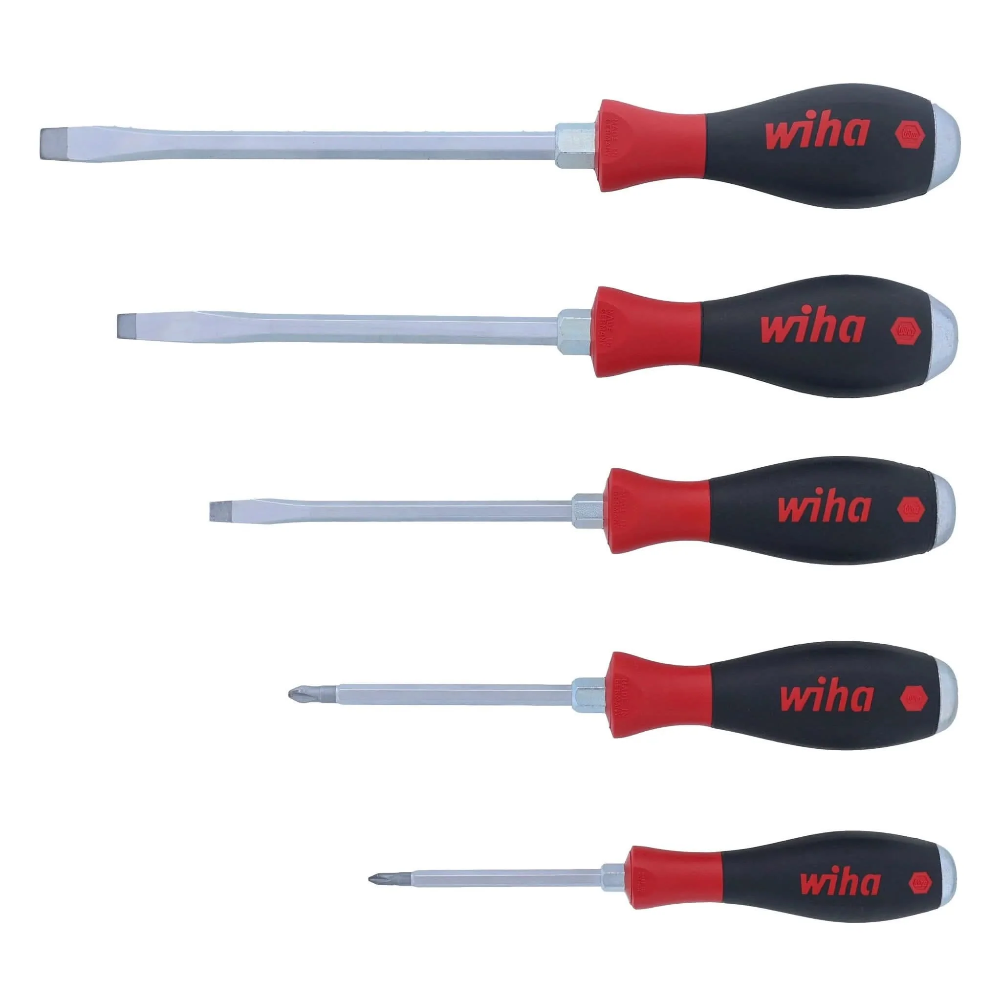 Wiha 53095 5-Piece SoftFinish X Heavy-Duty Screwdriver Set - Image 2