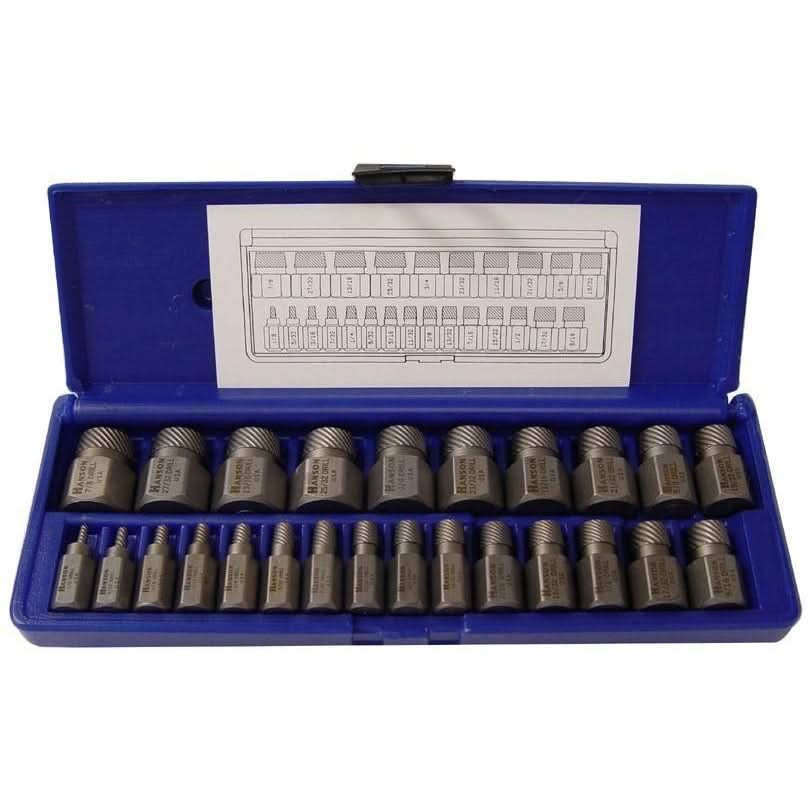 Irwin 53227 HANSON Hex Head Multi-Spline Screw Extractor 25 Piece Set - Image 1