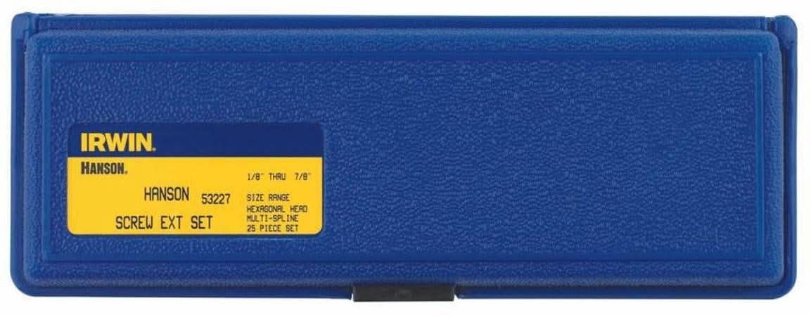 Irwin 53227 HANSON Hex Head Multi-Spline Screw Extractor 25 Piece Set - Image 2
