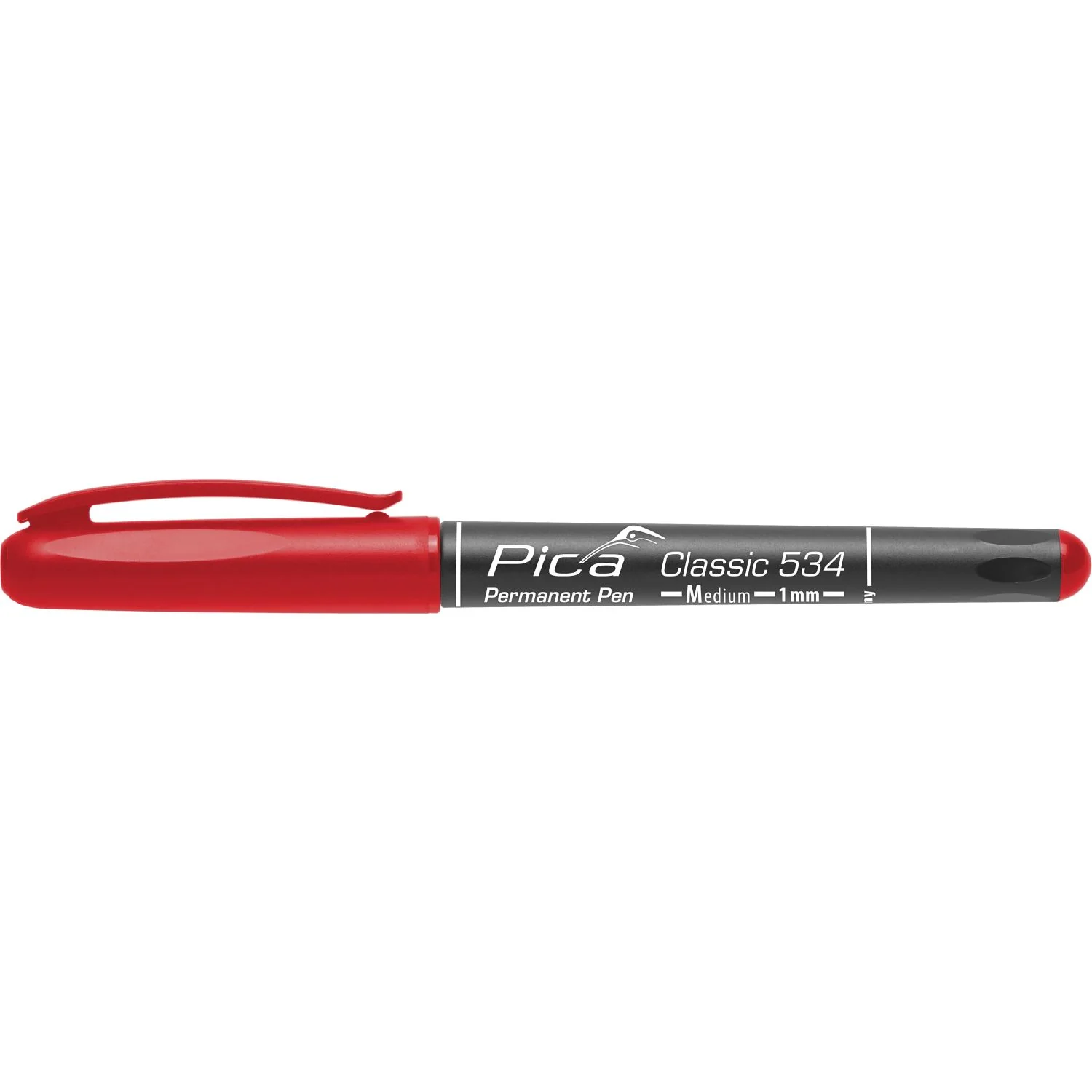 Pica 534/40 Red Permanent Pen, 1-Pack - Image 1