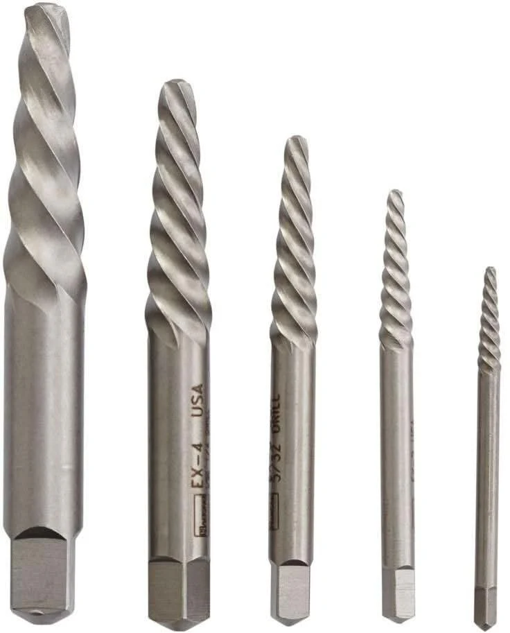 Irwin 53535 HANSON Spiral Screw Extractor EX-1 - EX-5 5-Piece Set - Image 3