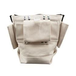 Klein Tools 5416TBR Tool Pouch, Bolt Retention Pouch, Canvas, Tunnel Connect, 5x10x9-Inch - Image 2