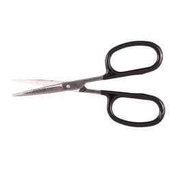 Klein Tools 546C Rubber Flashing Scissor w/Curved Blade, 5-1/2-Inch - Image 2