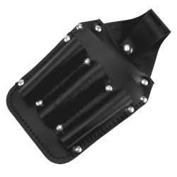 Klein Tools 5481 Tool Pouch, Leather Pocket Tool Organizer, 6-Pockets, 5.75x2.5x10-Inch - Image 2