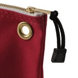 Klein Tools 5539LRED Zipper Bag, Large Canvas Tool Pouch, 18-Inch, Red - Image 2