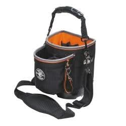 Klein Tools 55419SP-14 Tool Bag, Tradesman Pro Shoulder Pouch, 14 Pockets, 10-Inch - Image 1