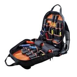 Klein Tools 55475 Tradesman Pro Tool Bag Backpack, 35 Pockets, Black, 17.5-Inch - Image 2