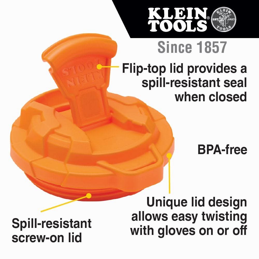 Klein 55580 Double Wall Vacuum Insulated Stainless Steel Tradesman Tumbler, 20 Oz. - Image 3