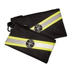 Klein Tools 55599 Zipper Bags, High Visibility Tool Pouches, 2-Pack - Image 3