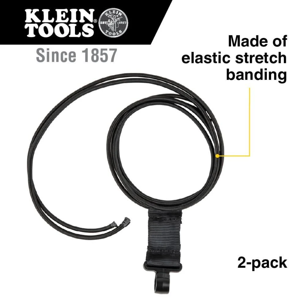 Klein Tools 55664 Hard Hat Elastic Band 2-Pack for Ironworker and Welder Backpack - Image 2
