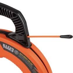 Klein Tools 56382 Multi-Groove Fiberglass Fish Tape with Nylon Tip, 50-Foot - Image 3
