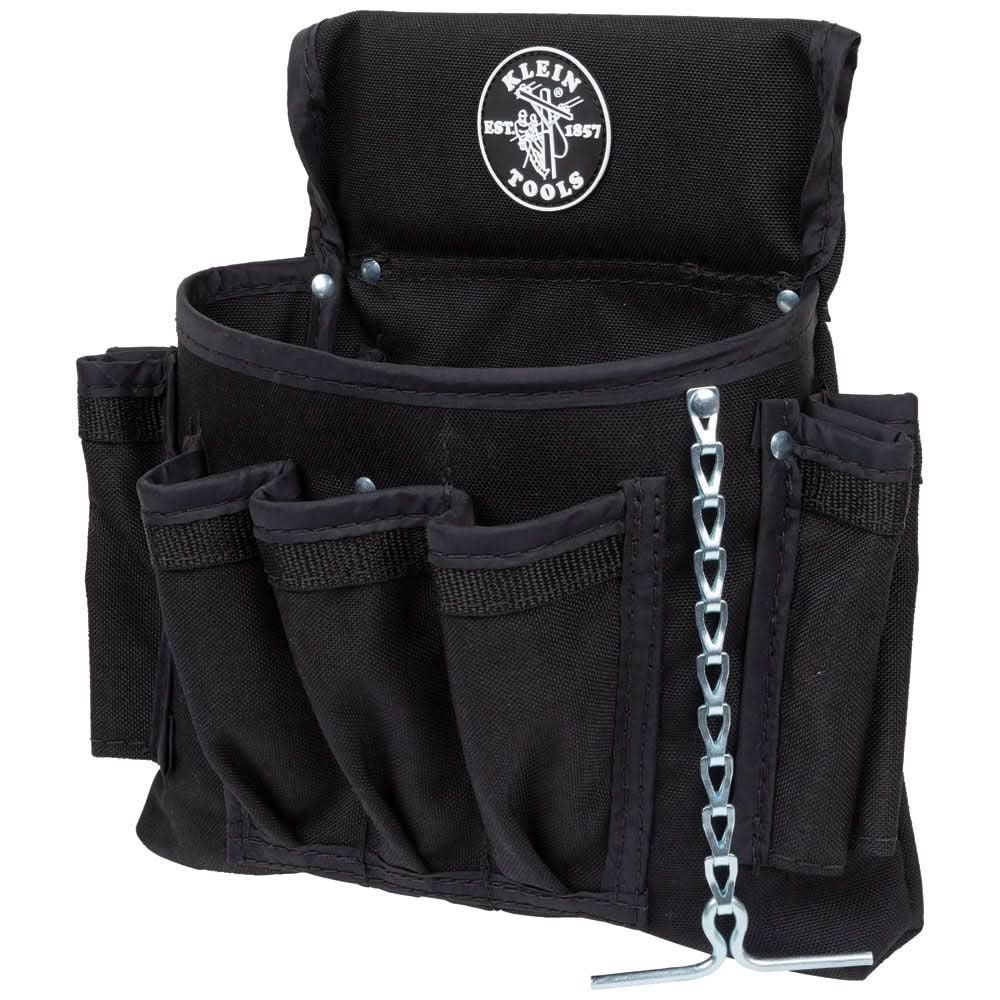 Klein Tools 5719 PowerLine Series Electrician Tool Pouch, 18-Pocket - Image 1