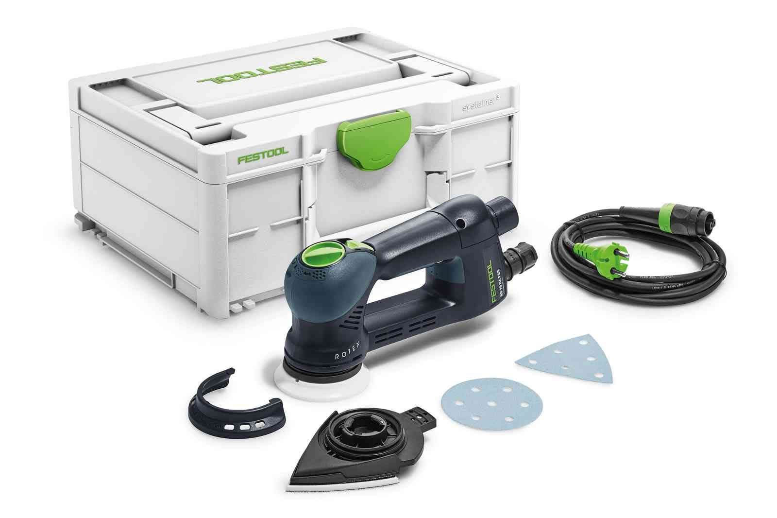 Festool RO 90 DX FEQ-Plus Rotex Sander Set w/ Granat Abrasive Value Set Systainer - Image 2