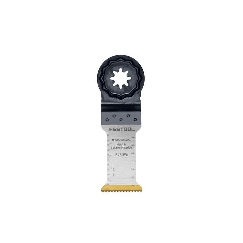 Festool 578096 MSB 60/32/HM/OSC 2-3/8 in. (60mm) x 1-1/4 in. (32mm) Carbide Blade (Starlock Plus) - Image 1