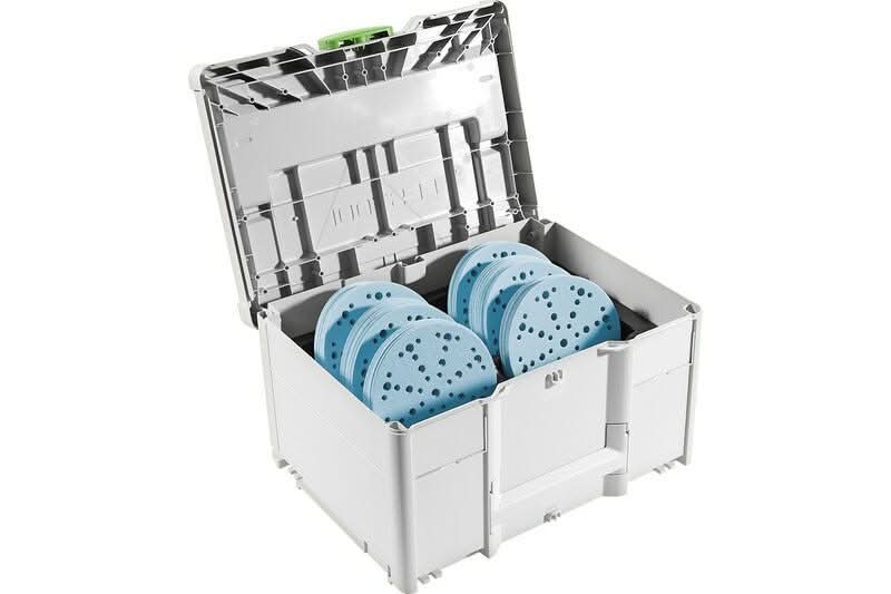 Festool ETS EC 150/5 EQ 150mm (6") Compact Finish Sander Set w/ Granat Abrasive Value Set Systainer - Image 3